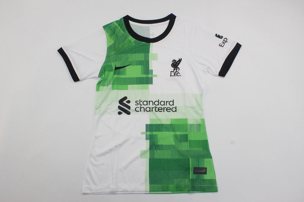 AAA Quality Liverpool Woman 23/24 Away White/Green Jersey